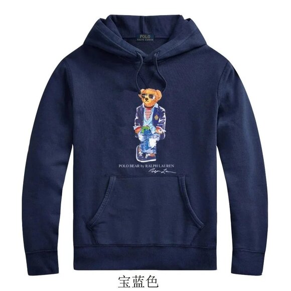 Polo Ralph Lauren Other - Polo Bear Ralph Lauren Hoodie Sweater size M darkblue